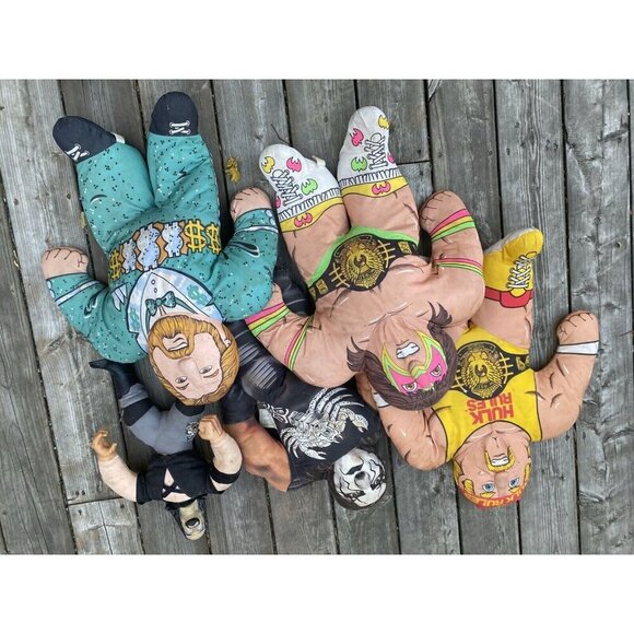 Vintage WWF WWE Wrestling Buddies Bundle - Sting, Hulk hogan Ultimate Warriors - Picture 3 of 10